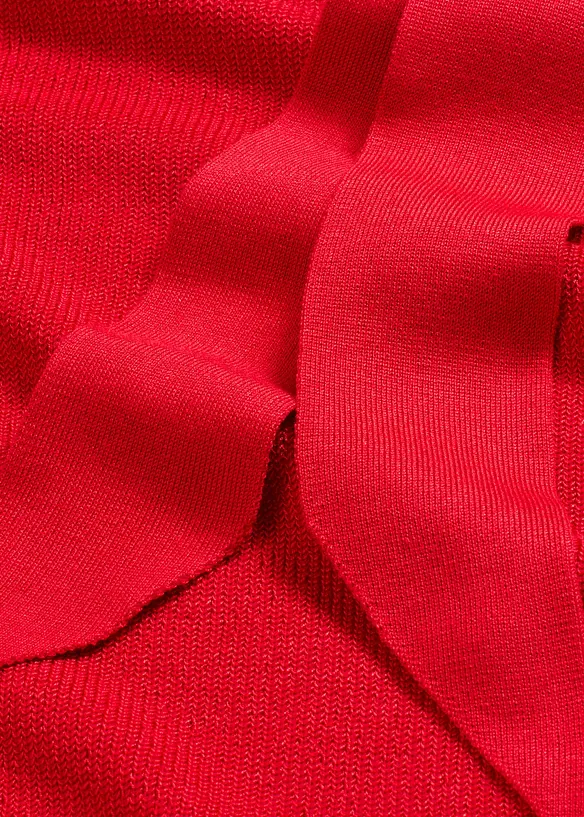 Strickkleid mit Schleife aus softem Viskose-Mix, bonprix