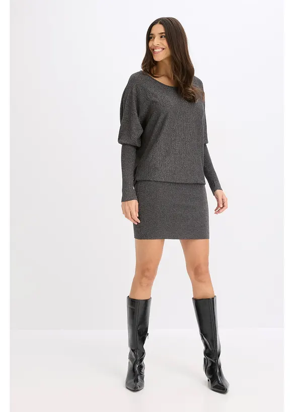 Strickkleid aus fließendem Viskose-Mix, bonprix