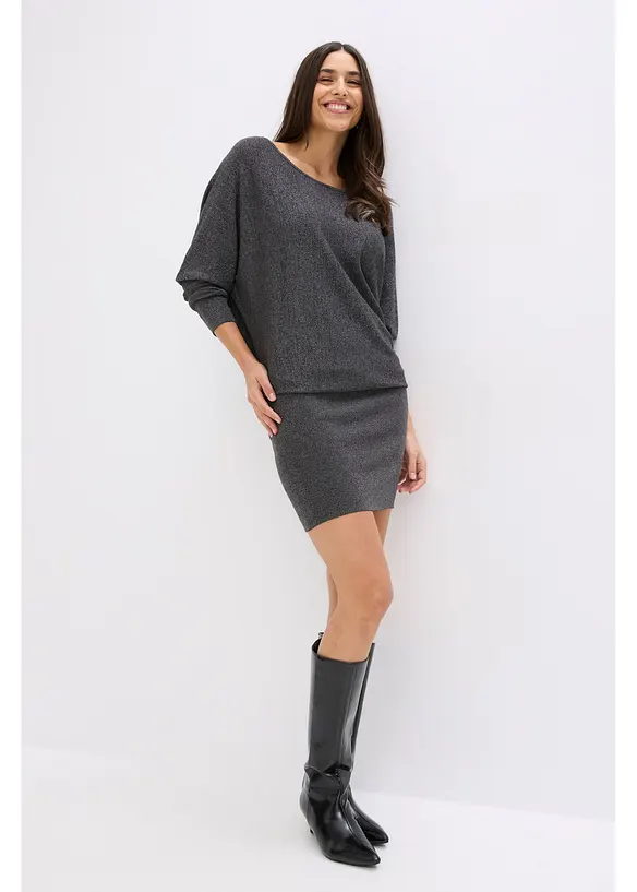 Strickkleid aus fließendem Viskose-Mix, bonprix
