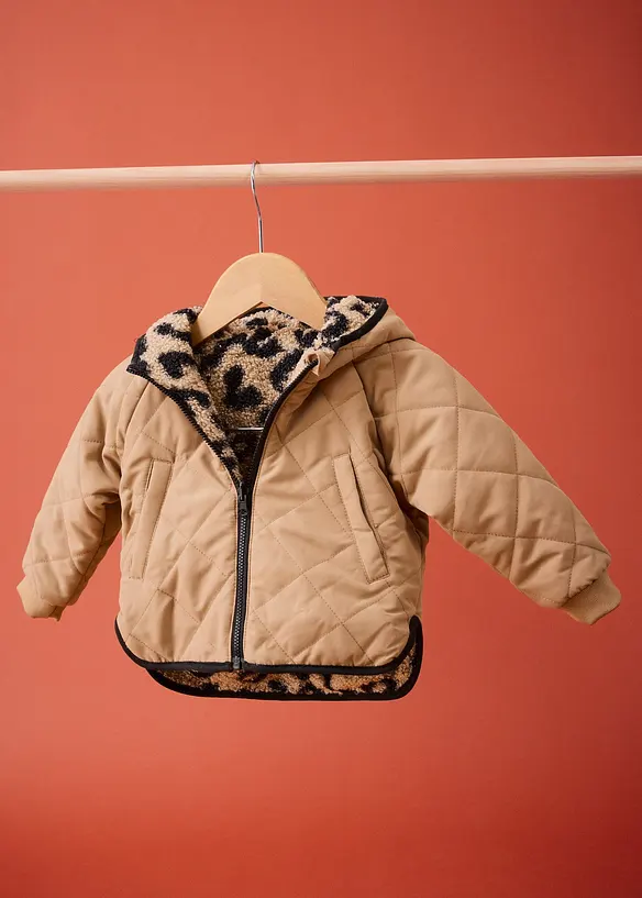 2-in-1 Wendejacke mit kuscheligem Teddy-Fleece, bonprix