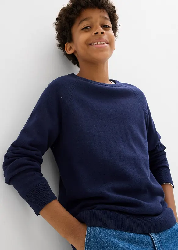 Feinstrickpullover aus reiner Baumwolle, bonprix