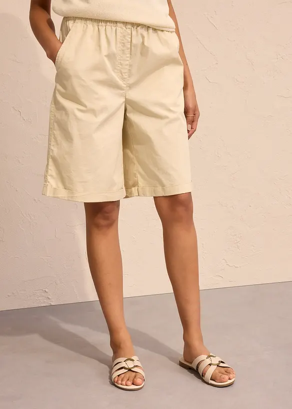 Papertouch-Bermuda aus Baumwoll-Mix, bonprix
