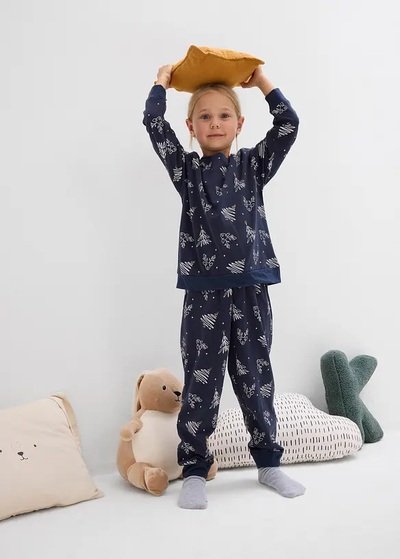 Pyjama aus reiner Bio-Baumwolle (2tlg. Set), bonprix