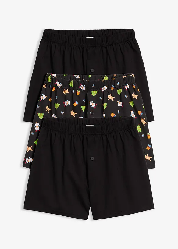 Lockere Boxershorts aus reiner Baumwolle (3er Pack), bonprix