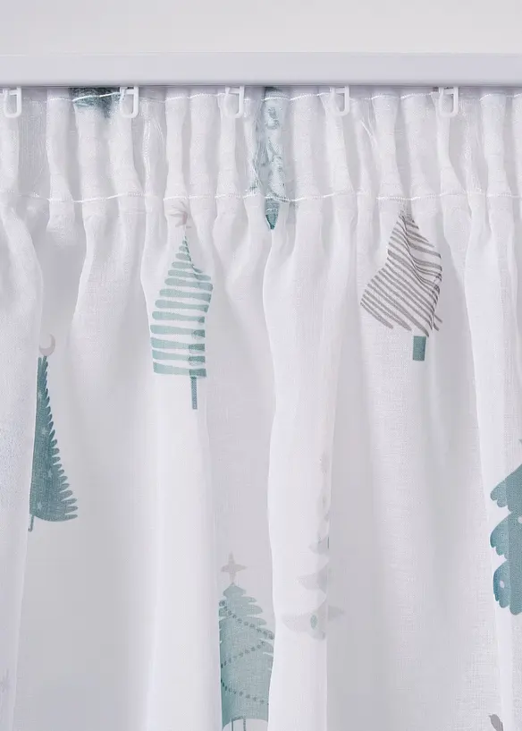 Voilage à imprimé sapins (1 pce), bonprix