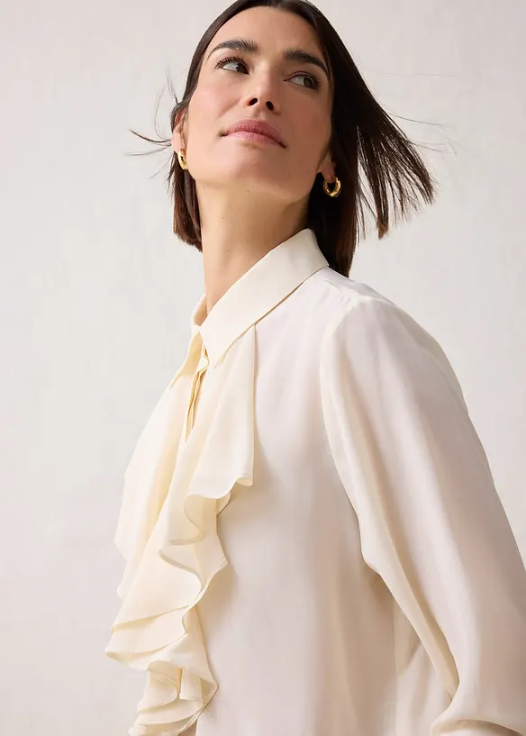 Bluse mit Seide, bonprix