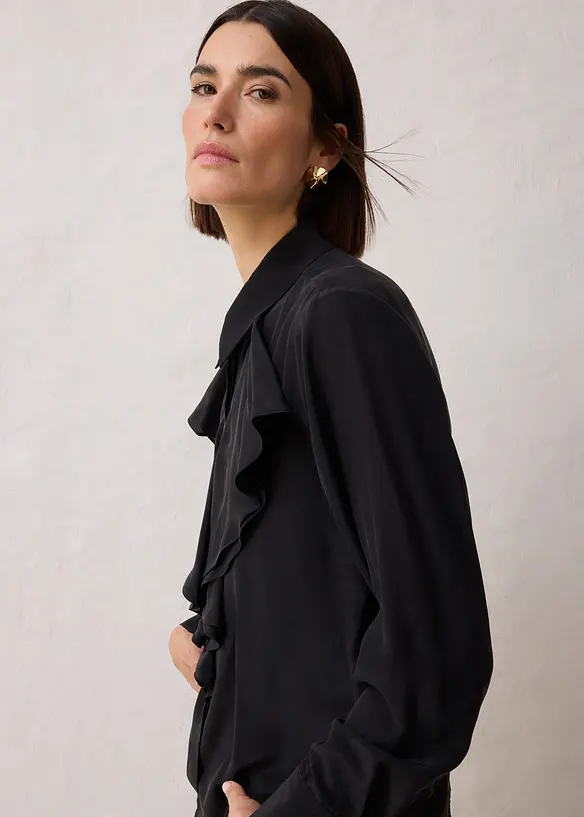 Bluse mit Seide, bonprix