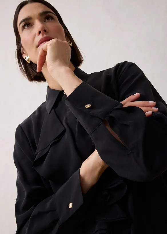 Bluse mit Seide, bonprix