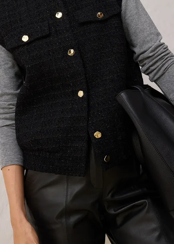 Blazerweste mit Wollanteil, bonprix