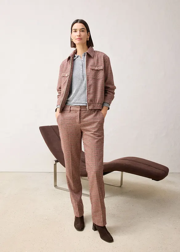 Poloshirt mit Woll-Anteil, bonprix