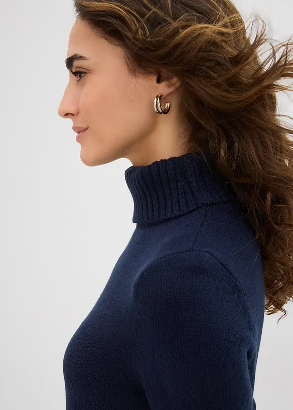 Pull col roulé basique, bonprix