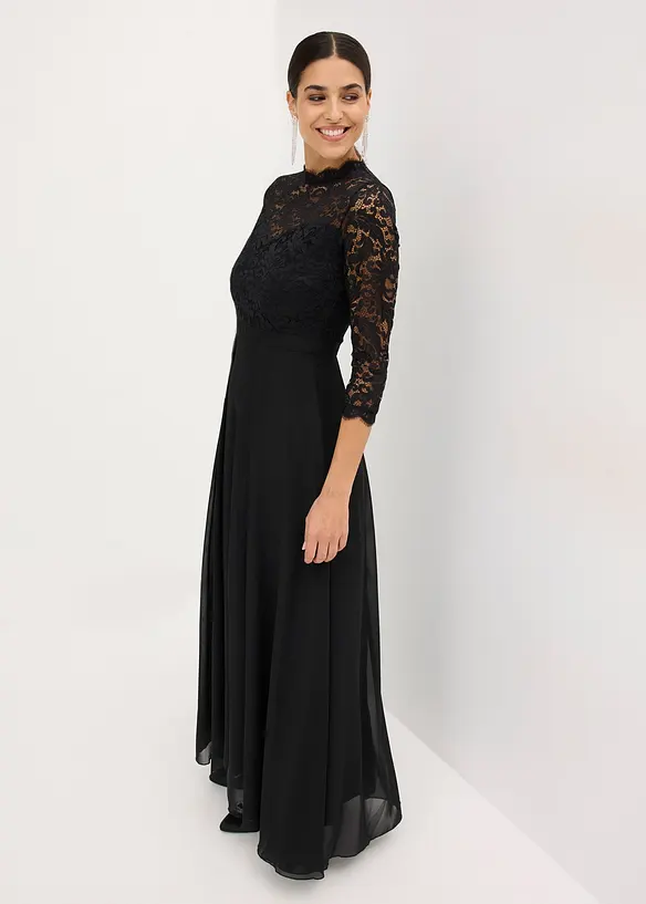 Maxikleid mit Spitze, bonprix