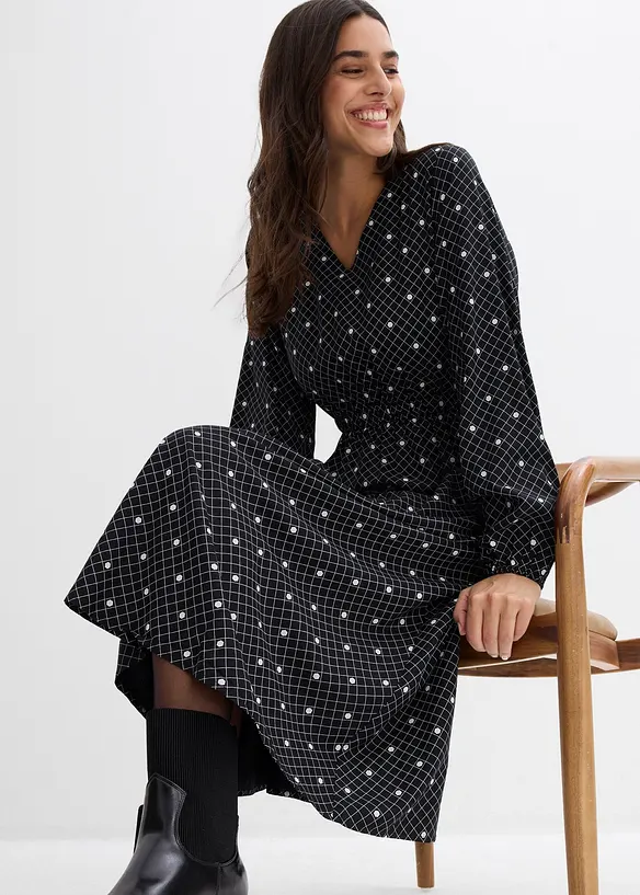 Maxikleid aus fließender Viskose, bonprix