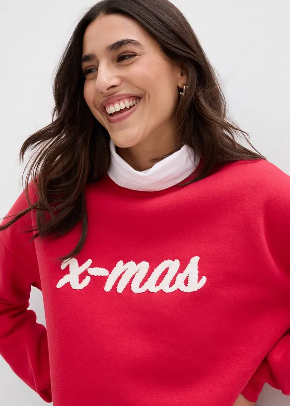 Oversize-Sweatshirt aus Baumwoll-Mix, bonprix