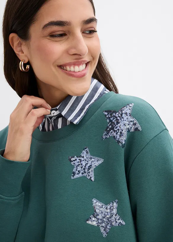 Sweatshirt aus Baumwoll-Mix, bonprix