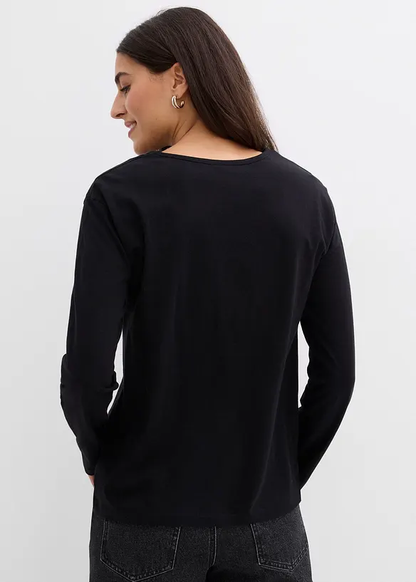 Langarmshirt aus reiner Bio-Baumwolle, bonprix