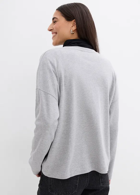 Langarmshirt aus reiner Bio-Baumwolle, bonprix