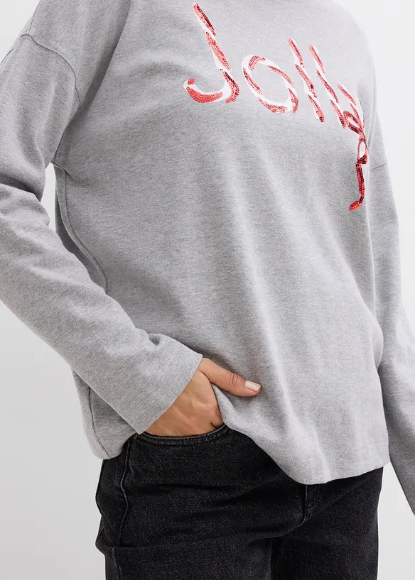 Langarmshirt aus reiner Bio-Baumwolle, bonprix