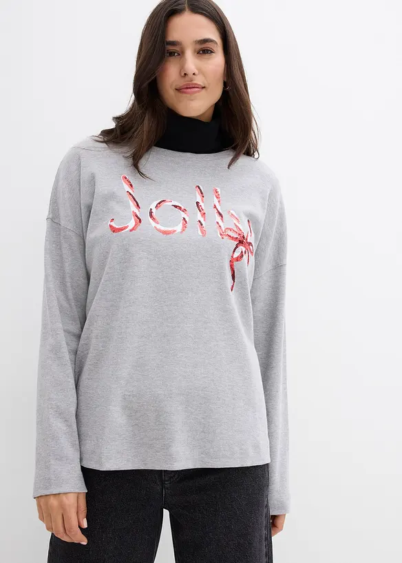 Langarmshirt aus reiner Bio-Baumwolle, bonprix