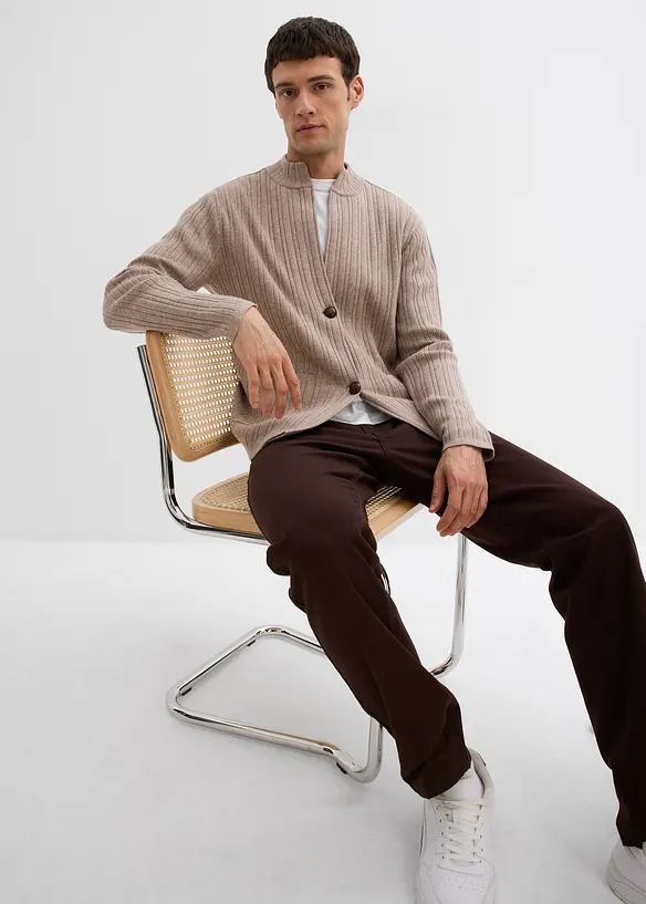 gerippte Feinstrickjacke, bonprix