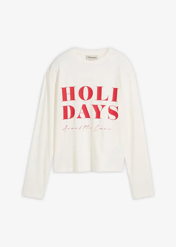 Langarmshirt aus Bio-Baumwollmix, bonprix