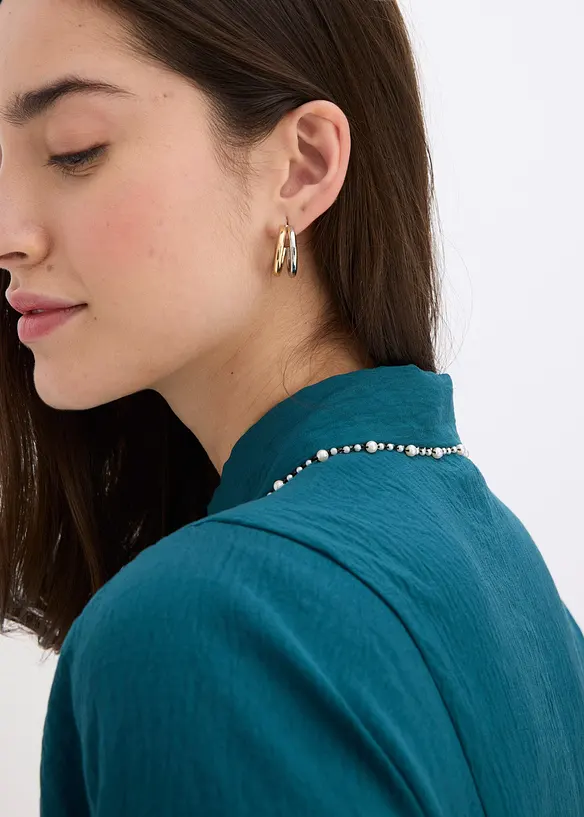 Robe midi avec perles, bonprix