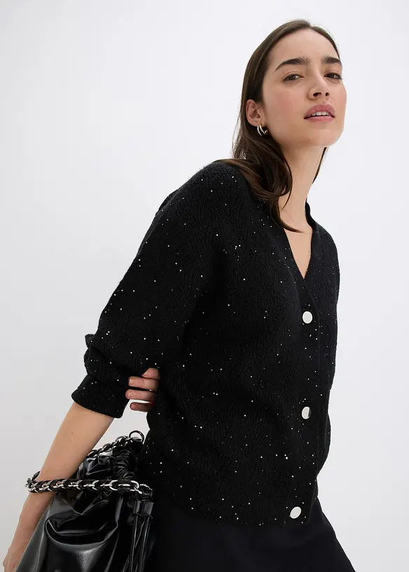 Ajour-Strickjacke, bonprix