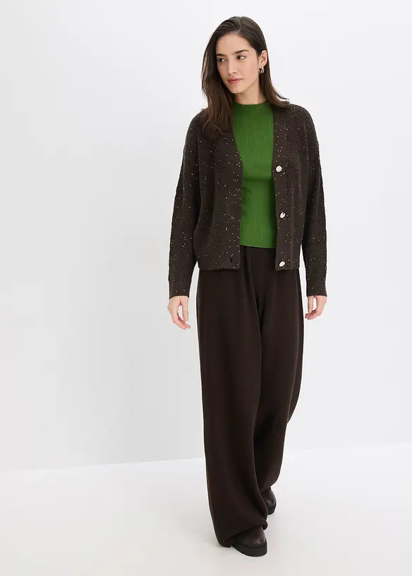 Ajour-Strickjacke, bonprix