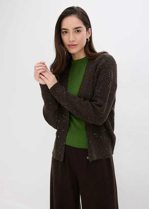 Ajour-Strickjacke, bonprix