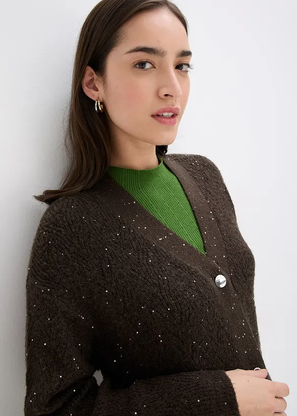 Ajour-Strickjacke, bonprix