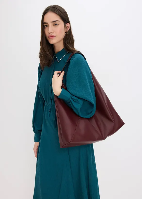 Robe midi avec perles, bonprix