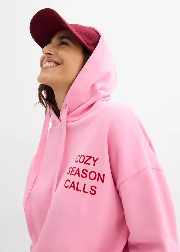 Oversize-Sweatshirt aus reiner Baumwolle, bonprix