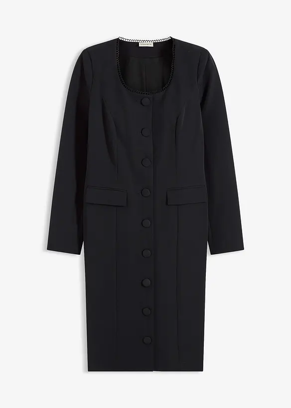 Blazerkleid mit Spitzenkante, bonprix