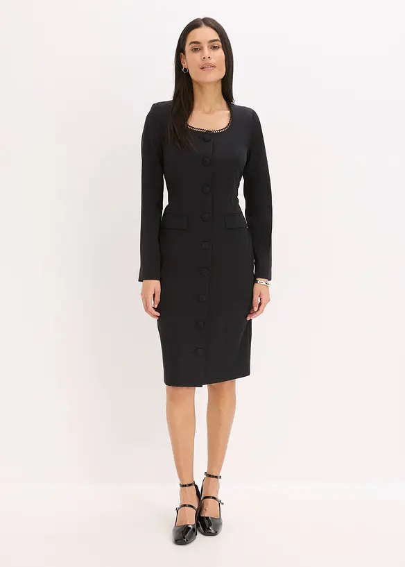 Blazerkleid mit Spitzenkante, bonprix