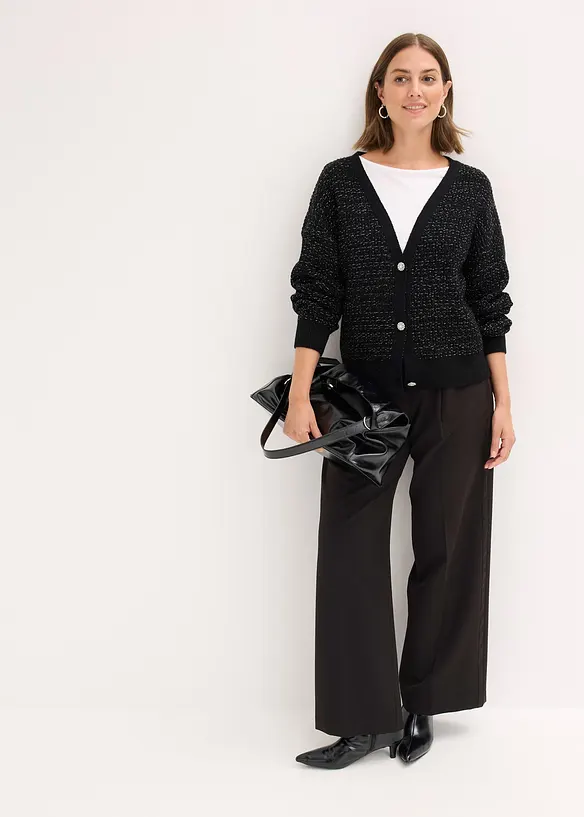 Strickjacke aus fließendem Viskose-Mix, bonprix