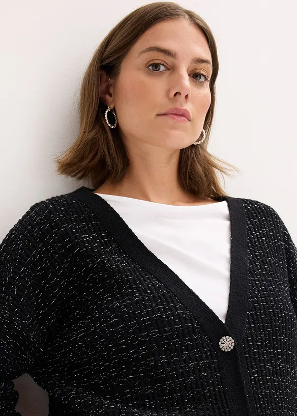 Strickjacke aus fließendem Viskose-Mix, bonprix