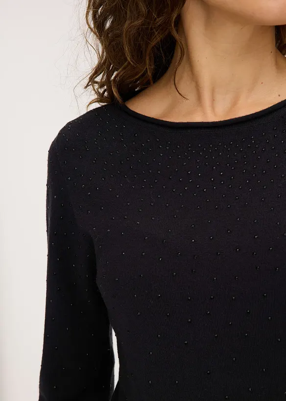 Feinstrickpullover aus fließendem Viskose-Mix, bonprix