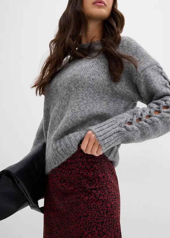 Jupe midi en viscose fluide, bonprix