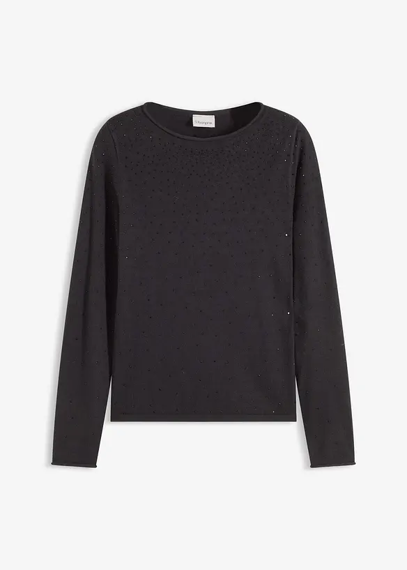 Feinstrickpullover aus fließendem Viskose-Mix, bonprix