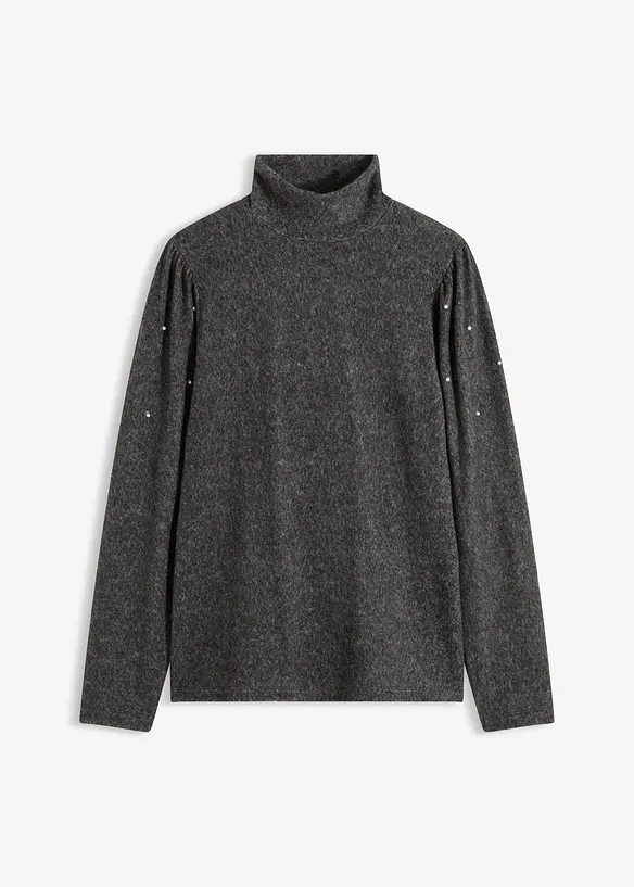 Fleeceshirt aus fließendem Viskose-Mix, bonprix