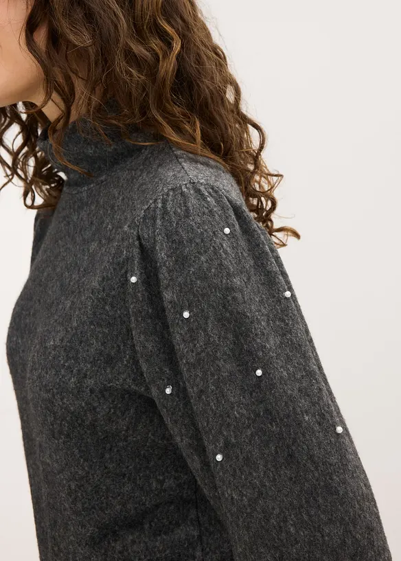 Fleeceshirt aus fließendem Viskose-Mix, bonprix