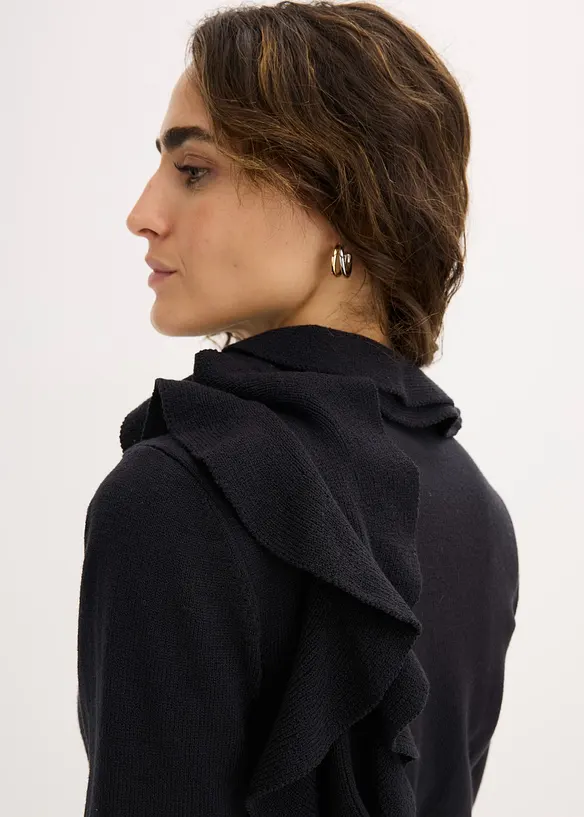 Feinstrickpullover aus fließendem Viskose-Mix, bonprix