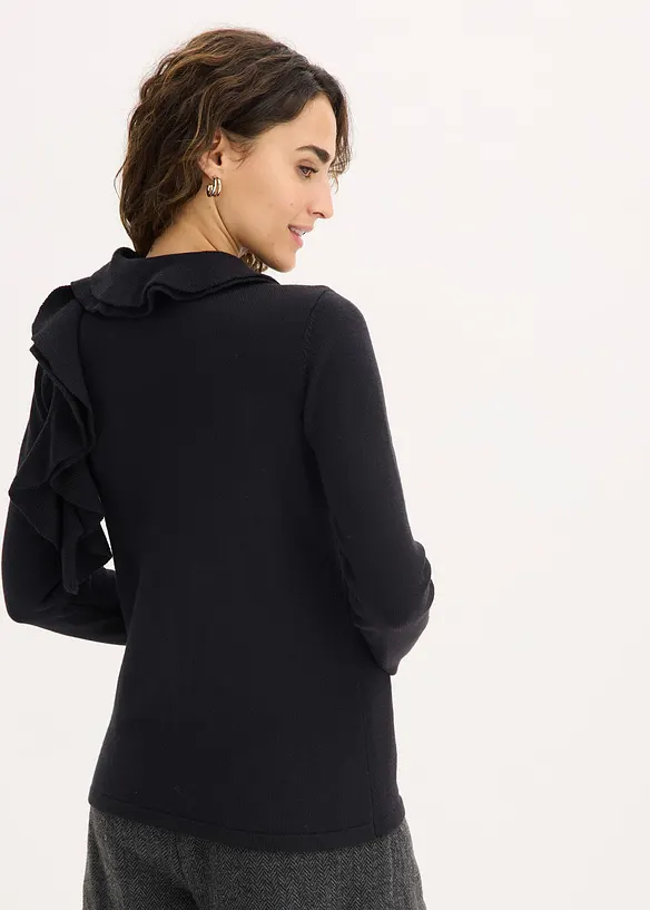 Feinstrickpullover aus fließendem Viskose-Mix, bonprix