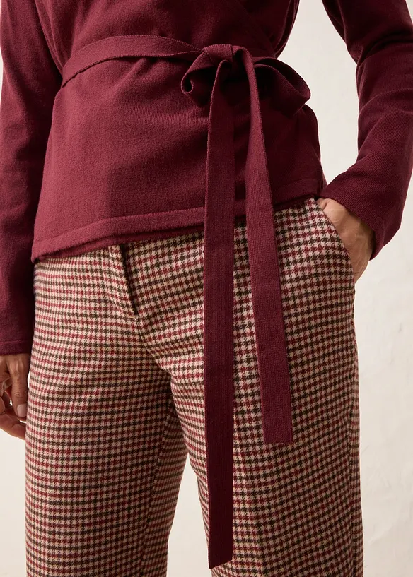 Wickelstrickjacke mit Merinowolle, bonprix