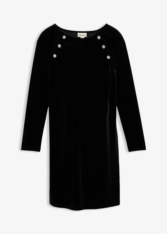 2-in-1 festliches Umstands- und Stillkleid aus weichem Samt, bonprix