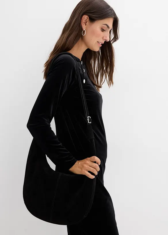 2-in-1 festliches Umstands- und Stillkleid aus weichem Samt, bonprix
