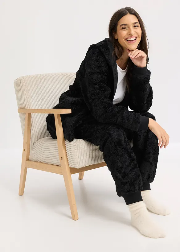 Loungewear Teddy Hausanzug, bonprix