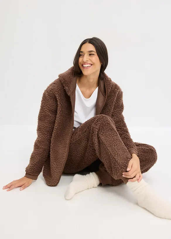 Loungewear Teddy Hausanzug, bonprix