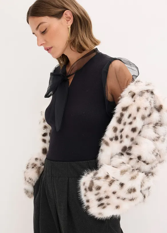 Fellimitat-Jacke, bonprix