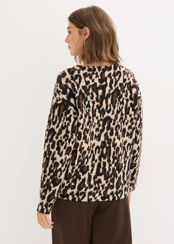 Jacquard-Strickjacke, bonprix